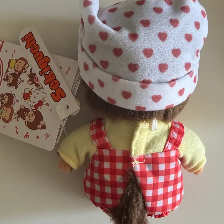 [BUNJANG] Monchhichi x Hello Kitty Babycici Red Doll / 몬치치 x 헬로 키티 베비치치 인형 레드