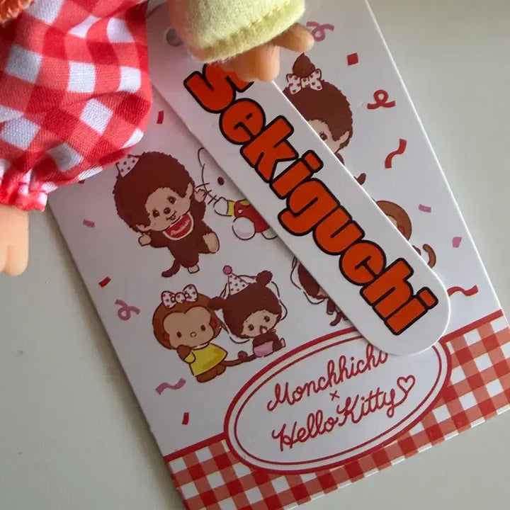 [BUNJANG] Monchhichi x Hello Kitty Babycici Red Doll / 몬치치 x 헬로 키티 베비치치 인형 레드