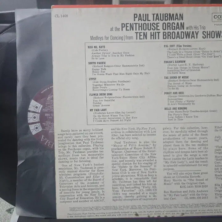 [BUNJANG] Paul Taubman Penthouse Organ Trio LP / Paul Taubman_Penthouse Organ~_LP USA