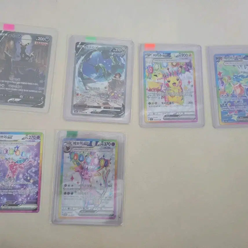 [BUNJANG] Pokemon Card Blacephelon V, Rayquaza V Special Art Set (6 Types) / 포켓몬카드 블래키v, 레쿠자v특일포함 6종팔아요