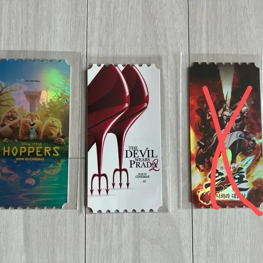 [BUNJANG] Original Ticket Set: The Devil Wears Prada 2, Hairspray, Gintama / 오리지널 티켓 호퍼스/악마는 프라다를 입는다2/은혼