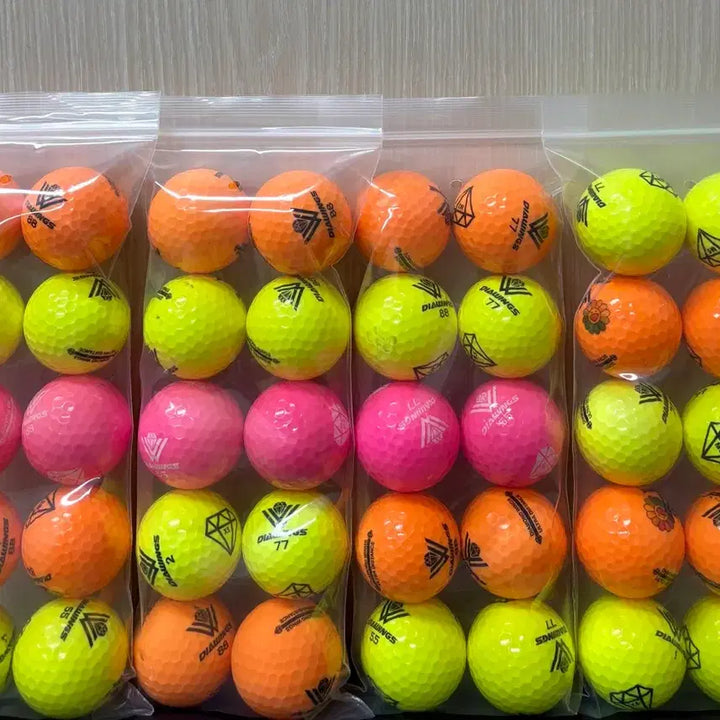 [BUNJANG] Diamond Wings Mixed Color High Rebound Lost Golf Balls A~A+ (30 Count) / 다이아윙스 컬러 혼합 고반발 로스트볼 A~A+ (30개)