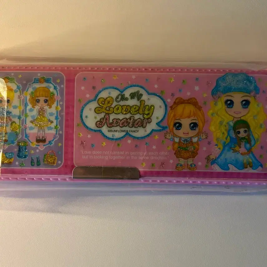 [BUNJANG] Rare Magnetic Pencil Case - Pink Avatar Design / 고전)희귀)자석필통