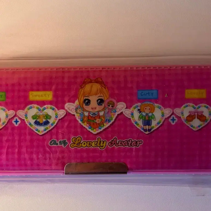 [BUNJANG] Rare Magnetic Pencil Case - Pink Avatar Design / 고전)희귀)자석필통