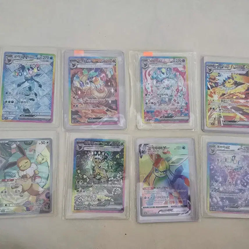 [BUNJANG] Pokemon Card Eevee SAR, HR, Promo Set (8 types) / 포켓몬카드 이브이sar, hr, 프로모 8종팔아요