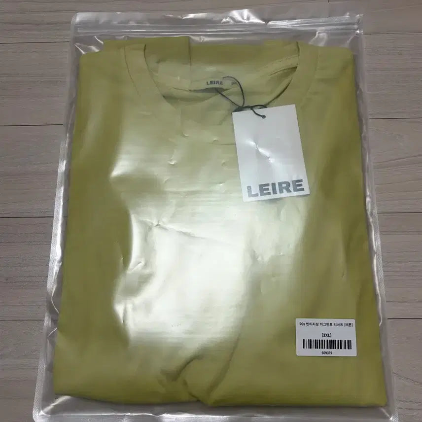 [BUNJANG] 90s Vintage Fit Pigment T-Shirt - Lemon (2XL) / [새상품] 90s 빈티지핏 피그먼트 티셔츠 레몬 2XL