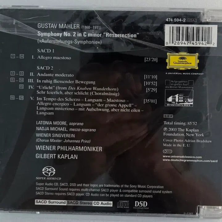 [BUNJANG] Gilbert Kaplan Mahler Symphony No. 2 &