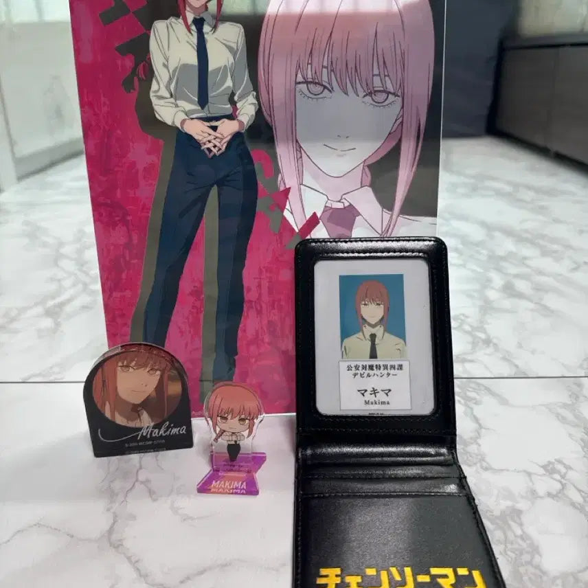 [BUNJANG] Chainsaw Man Makima Acrylic Stand, ID Card, Block, Board Full Set / 마키마 굿즈 판매합니다!!