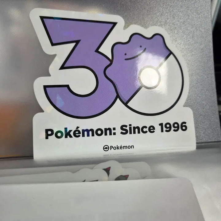 [BUNJANG] Pokemon 30th Anniversary Logo Sticker Ditto / 포켓몬 30주년 로고 스티커 메타몽 판매합니다.
