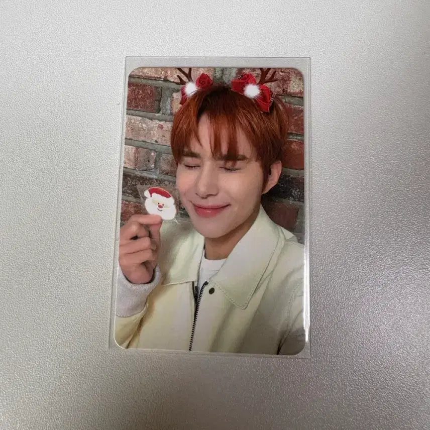 [BUNJANG] NCT Jungwoo Pink Christmas Photocard / 엔시티 정우 핑크크리스마스 포카
