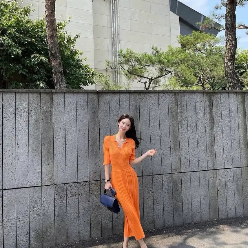 [BUNJANG] Mimiwor Ice Dress Orange / [새상품] 미미워 아이스 드레스 원피스 오렌지색