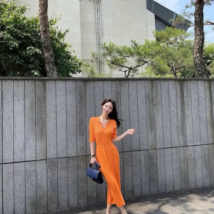 [BUNJANG] Mimiwor Ice Dress Orange / [새상품] 미미워 아이스 드레스 원피스 오렌지색