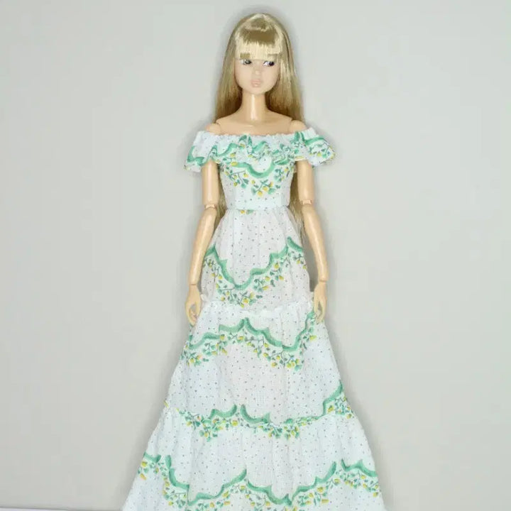 [BUNJANG] Momoko Off-Shoulder Long Dress / (모모꼬)(선주문) 오프 숄더 롱 원피스
