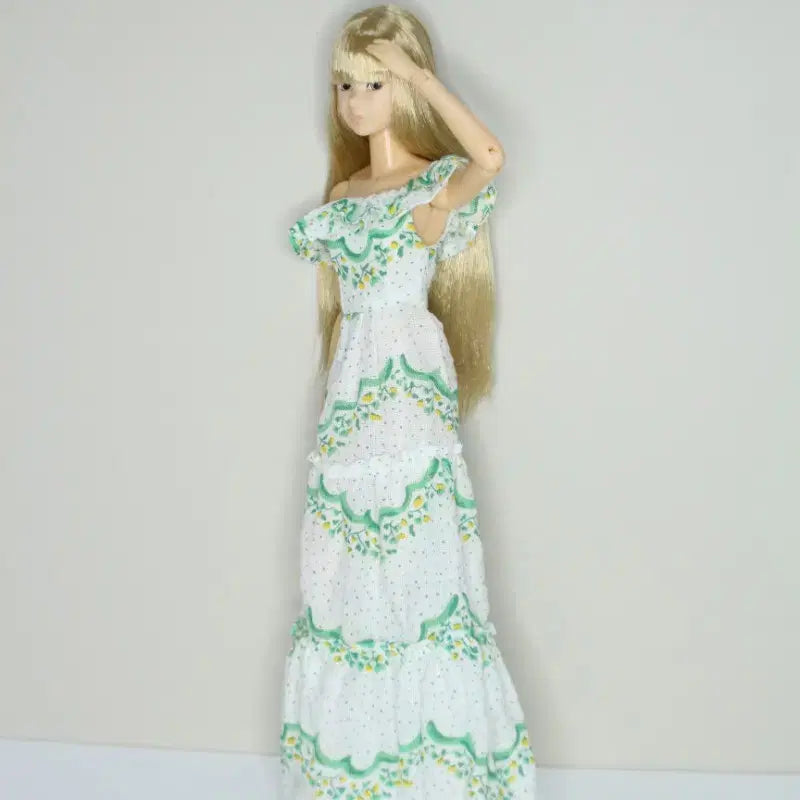 [BUNJANG] Momoko Off-Shoulder Long Dress / (모모꼬)(선주문) 오프 숄더 롱 원피스