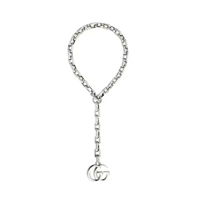 [BUNJANG] Gucci GG Logo Chain Necklace Silver / 구찌 GG 로고 체인 목걸이 실버