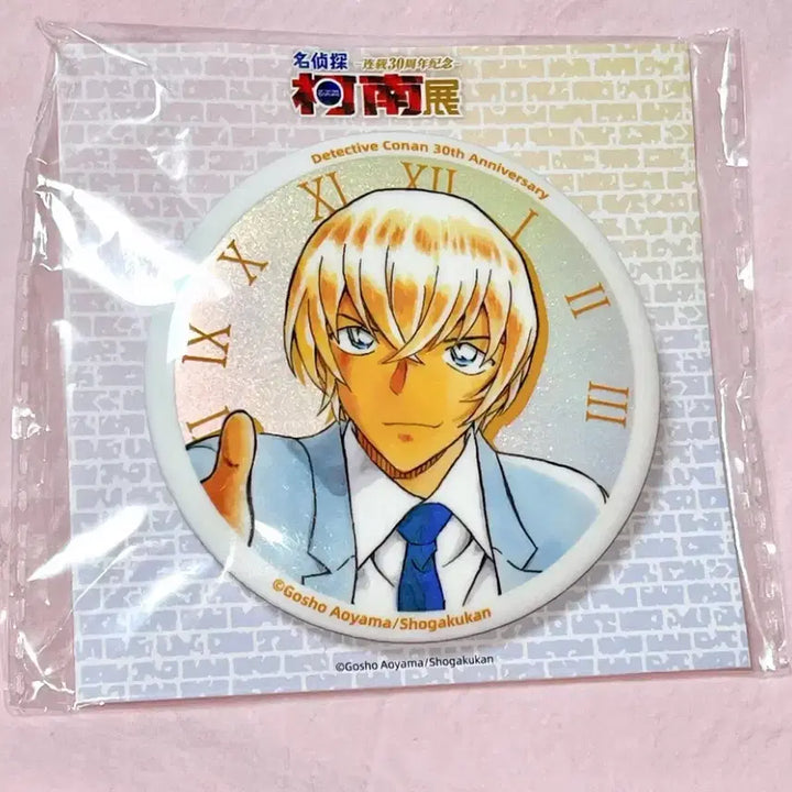 [BUNJANG] Detective Conan Amuro Tooru Furuya Rei Chinese 30th Anniversary Original Drawing Badge / 명탐정코난 아무로 중국 30주년 원화 캔뱃지 안기준 후루야레이