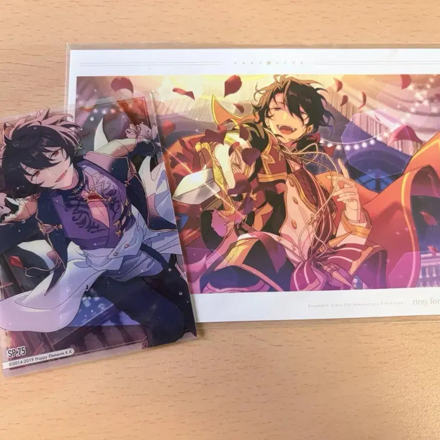[BUNJANG] Ensemble Stars! Rei &amp; Ritsu Postcard and Clear Card Set / 앙스타 레이, 리츠 엽서 및 클리어카드