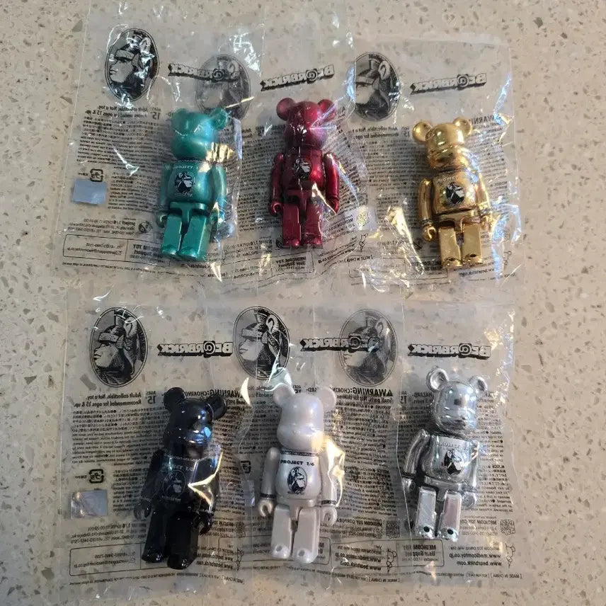 [BUNJANG] Bearbrick Centurion (AMEX) Set of 6 Unsealed / 베어브릭 센츄리온(아멕스) 6종 전종 미개봉 새상품