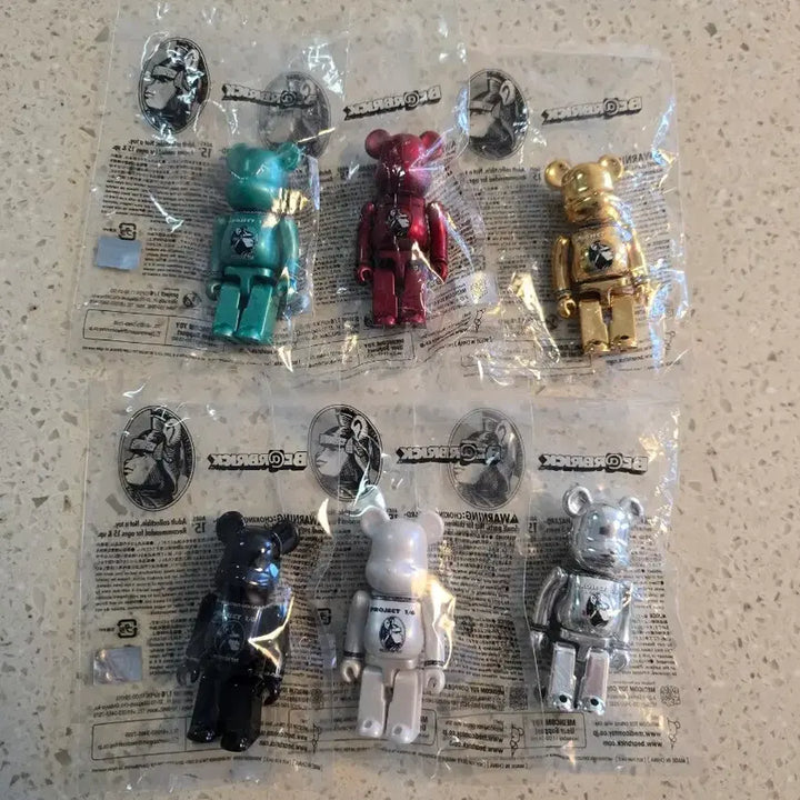 [BUNJANG] Bearbrick Centurion (AMEX) Set of 6 Unsealed / 베어브릭 센츄리온(아멕스) 6종 전종 미개봉 새상품