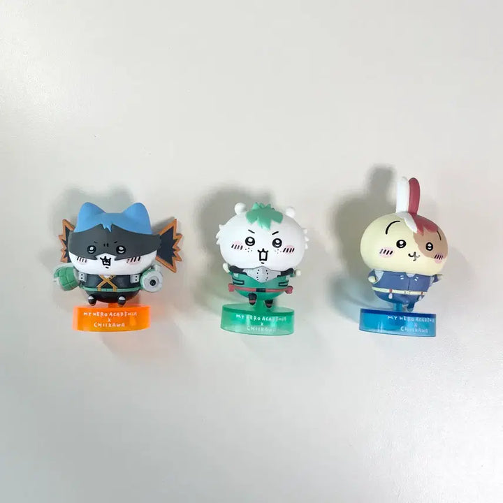 [BUNJANG] My Hero Academia Chikawa Gacha Figures (Set of 3) / 나의히어로아카데미아 히로아카 치이카와 가챠