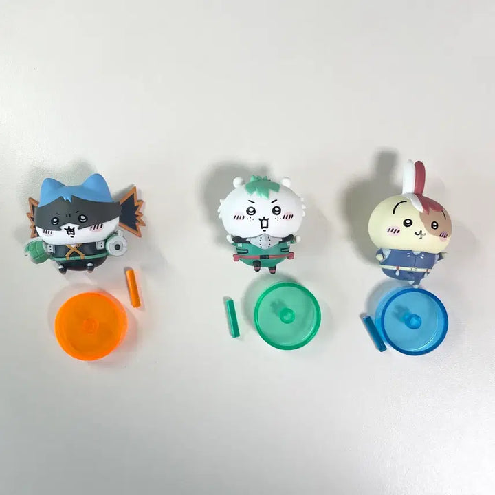[BUNJANG] My Hero Academia Chikawa Gacha Figures (Set of 3) / 나의히어로아카데미아 히로아카 치이카와 가챠