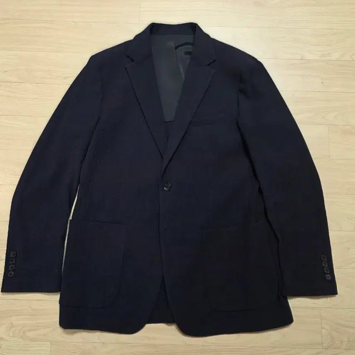 [BUNJANG] Allegri Crinkle Seersucker Jacket Black Size 54 (105-107) / 알레그리 크링클 시어서커 자켓 54 105-107  블랙 정가 79만원