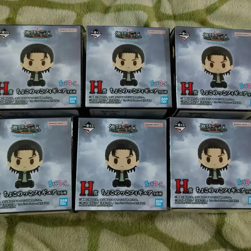 [BUNJANG] Attack on Titan Ichiban Kuji Chocokko Figure Set (6 Types) / 진격의거인 제일복권 각자의 결의 초코노코 피규어6종 쌔트
