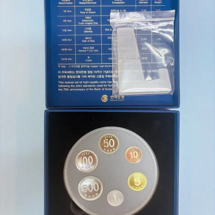 [BUNJANG] Bank of Korea 70th Anniversary Commemorative Coin Set / 한국은행 창립 70주년 기념주화 세트