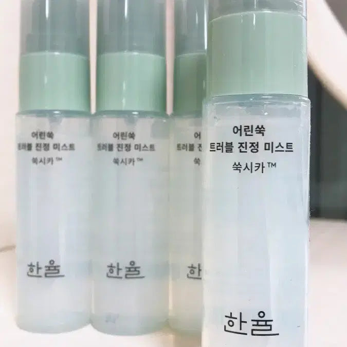 [BUNJANG] Hanyul Mugwort Hydrating &amp; Calming Set - Toner Fluid &amp; Mist / 한율 어린쑥 미스트 + 수분진정 토너 플루이드 2종 세트 스킨 로션 크림