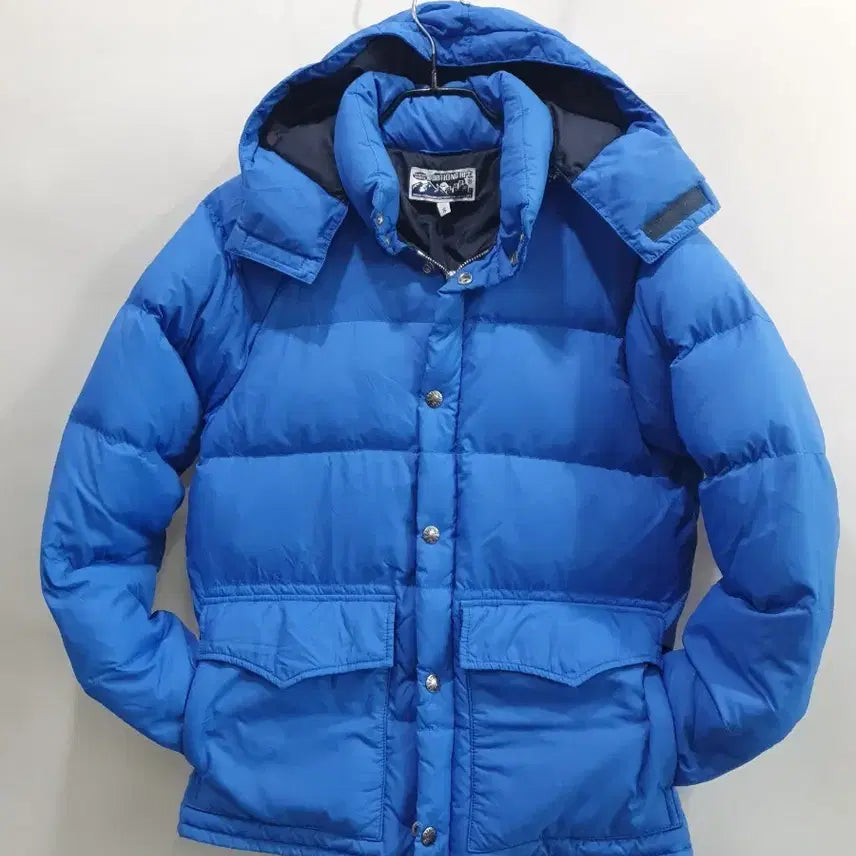 [BUNJANG] BAPE Blue Hooded Padded Jumper / [정품]매장판 파란색 후드 패딩 점퍼 컨디션 좋아요. 케어라벨 사진참고요