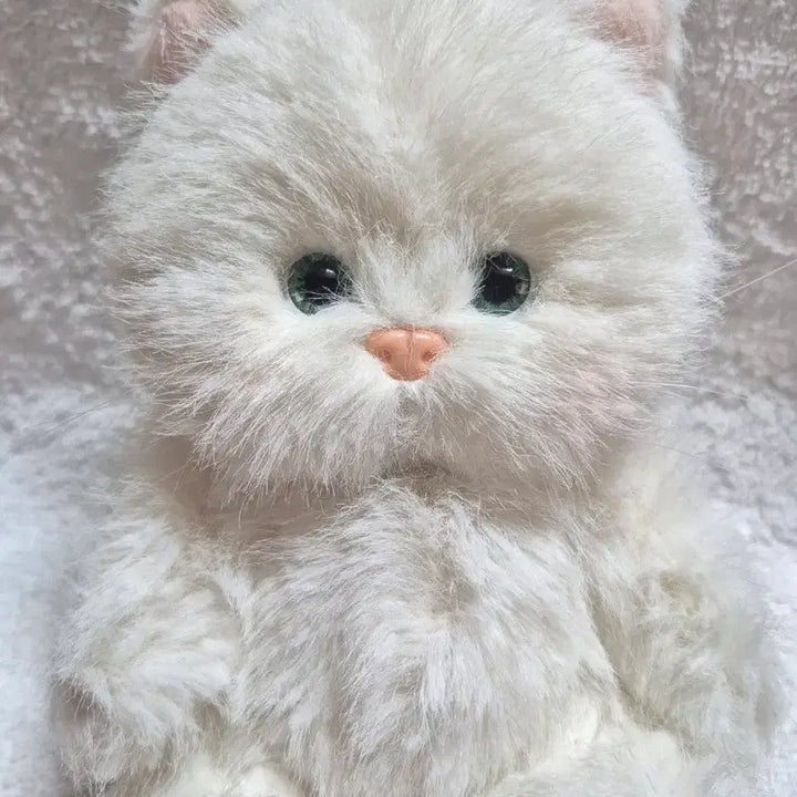 [BUNJANG] Teddy Tails Rena Cat White Cat 20cm Plush Toy / (새상품)테디테일즈 레나캣 화이트 고양이 s사이즈 20cm