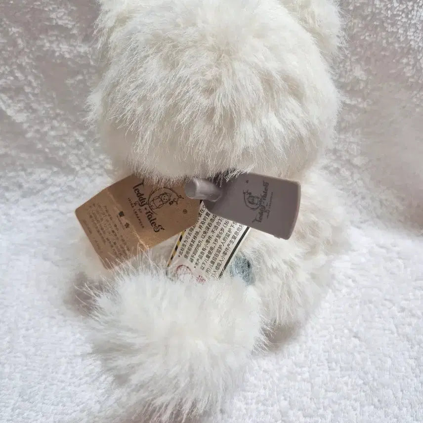 [BUNJANG] Teddy Tails Rena Cat White Cat 20cm Plush Toy / (새상품)테디테일즈 레나캣 화이트 고양이 s사이즈 20cm