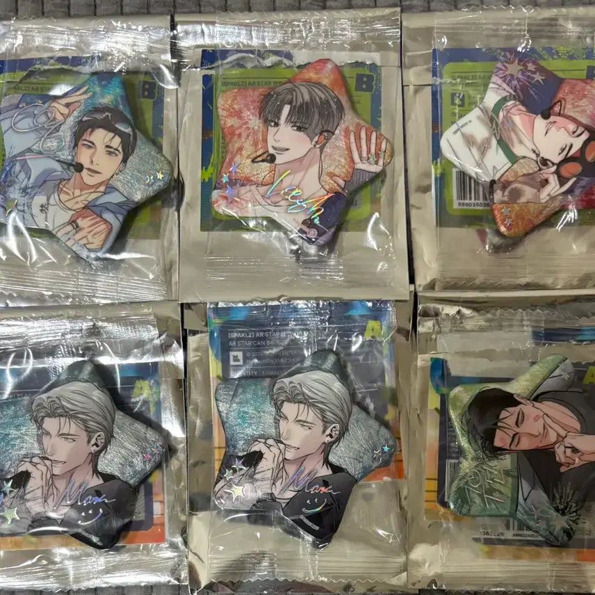 [BUNJANG] Resin Pop-Up Sparkles AR Can Badge Bundle Set / 레진 팝업 스파클즈 AR 캔뱃지 시포개 백라이트 언슬립 검은목마 이사너