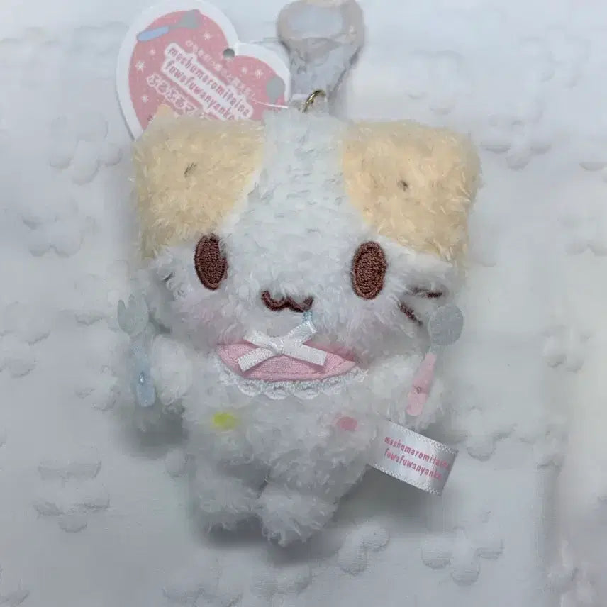 [BUNJANG] Sanrio Marshmallow Spinns Furufuru Mascot Keychain / 산리오 마슈마로 스핀즈 후루후루 마스코트 키링