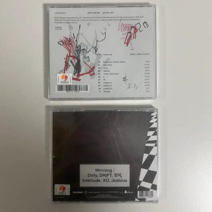 [BUNJANG] DPR CREAM Psyche: Red &amp; No Drugs Bundle Set (Sealed) / dpr cream 앨범 세트 미개봉