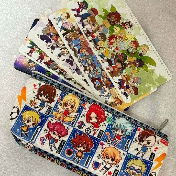 [BUNJANG] Inazuma Eleven Card Deck &amp; Pencil Case Set / 이나즈마 일레븐 카드덱+ 필통 세트