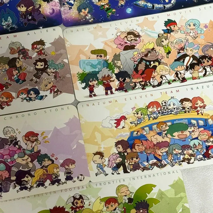 [BUNJANG] Inazuma Eleven Card Deck &amp; Pencil Case Set / 이나즈마 일레븐 카드덱+ 필통 세트