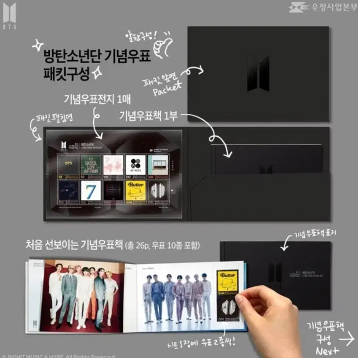 [BUNJANG] BTS 10th Anniversary Stamp Packet Bundle Set / 방탄소년단 BTS 10주년 기념 우표