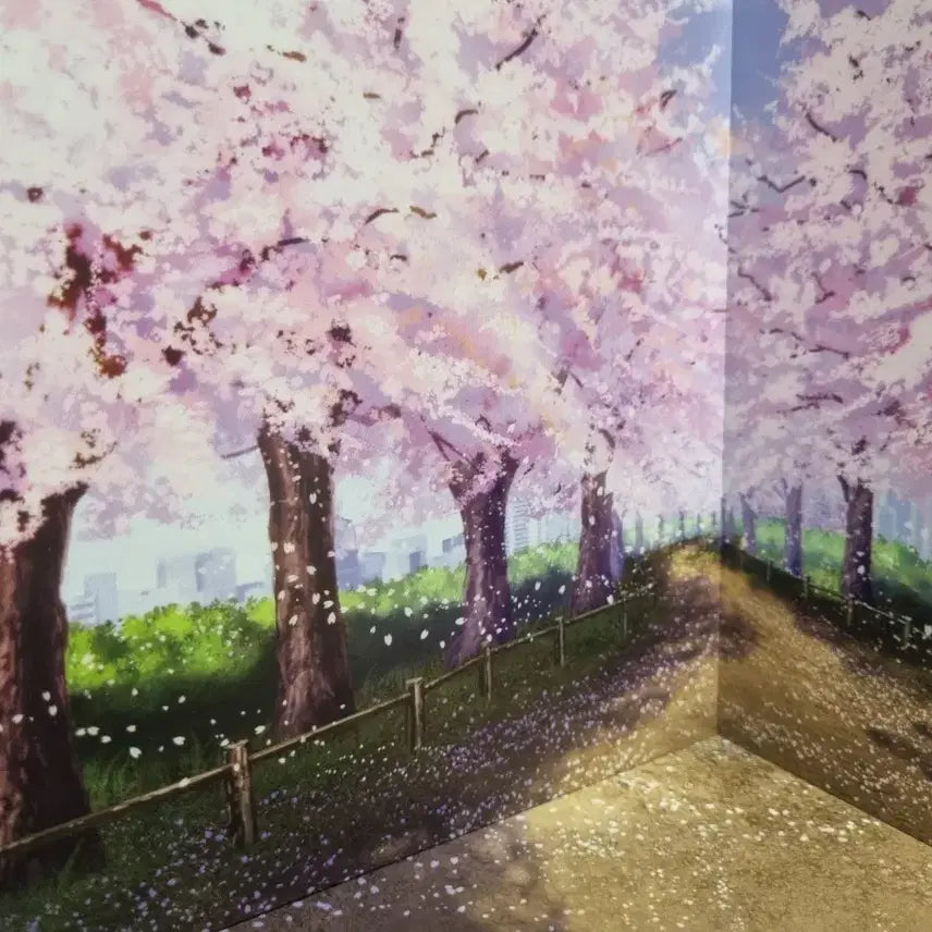 [BUNJANG] Nendoroid Dioramansion 200 Cherry Blossom Road Diorama Background Figure / 넨도로이드 디오라맨션200 벚꽃길 피규어 디오라마 배경