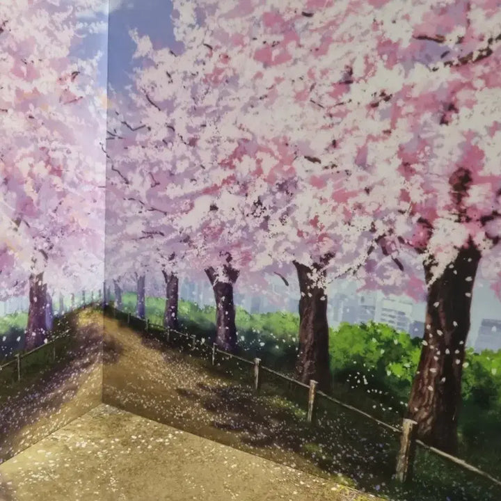 [BUNJANG] Nendoroid Dioramansion 200 Cherry Blossom Road Diorama Background Figure / 넨도로이드 디오라맨션200 벚꽃길 피규어 디오라마 배경