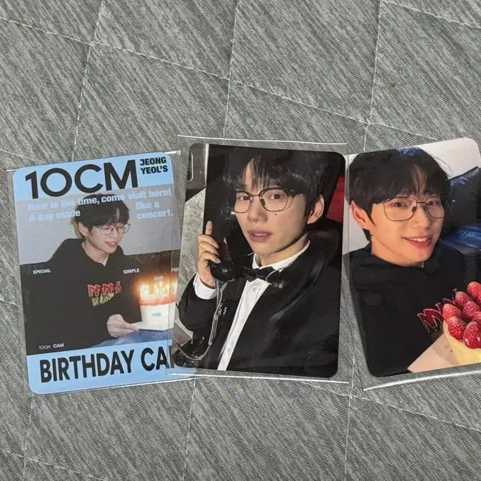 [BUNJANG] 10CM Kwon Jung-yeol Birthday Cafe Photocard Set / 10CM 십센치 권정열 생일카페 포카 3종