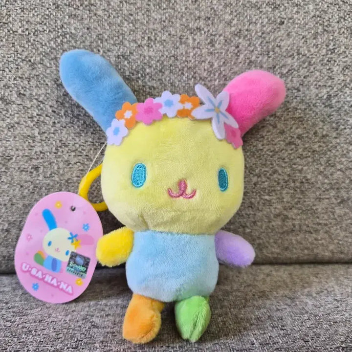 [BUNJANG] Sanrio Usahana Plush Keychain / 정품) 산리오 우사하나 인형 키링 새제품