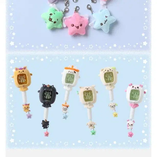 [BUNJANG] NCT WISH Mini Doll Riku Kuri Fanlight Keyring / 엔시티 위시 미니돌 리쿠 쿠리 팬라이트 키링 응원봉키링 미개봉 새상품
