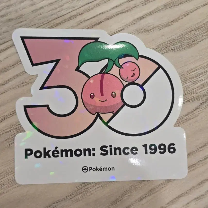 [BUNJANG] Pokemon 30th Anniversary Cherubi Sticker / 포켓몬 30주년 체리버 스티커