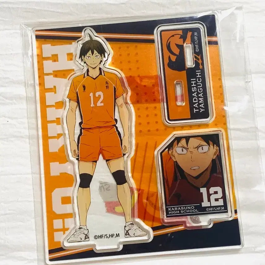 [BUNJANG] Haikyuu!! Yamaguchi Acrylic Stand &amp; Stamp Bundle Set / 하이큐 야마구치 아크릴&amp;스탬프 일괄 판매
