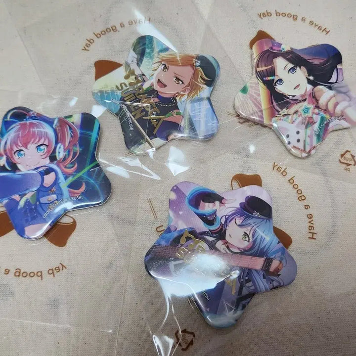 [BUNJANG] BanG Dream! RAS Star Can Badge Set - LAYER, MASKING, CHU2 / 뱅드림 라스 RAS 스타 캔뱃지 세트 레이야 마스킹 츄츄 록