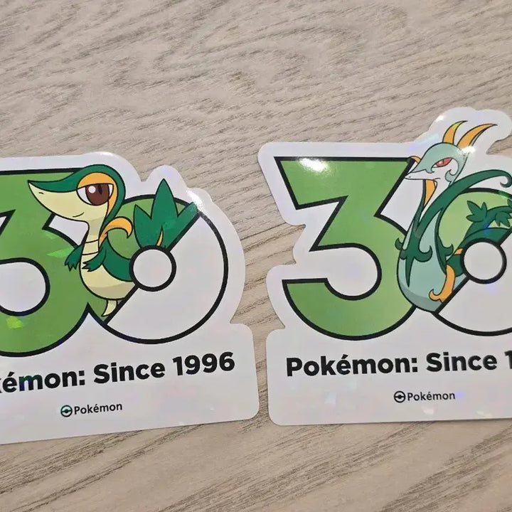 [BUNJANG] Pokemon 30th Anniversary Jurian and Serperior Sticker Set / 포켓몬 30주년 주리비얀 샤로다 스티커