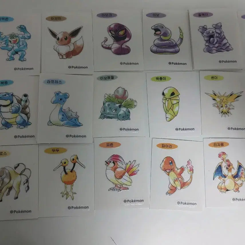 [BUNJANG] Pokemon 30th Anniversary Stickers / 포켓몬 띠부씰 30주년