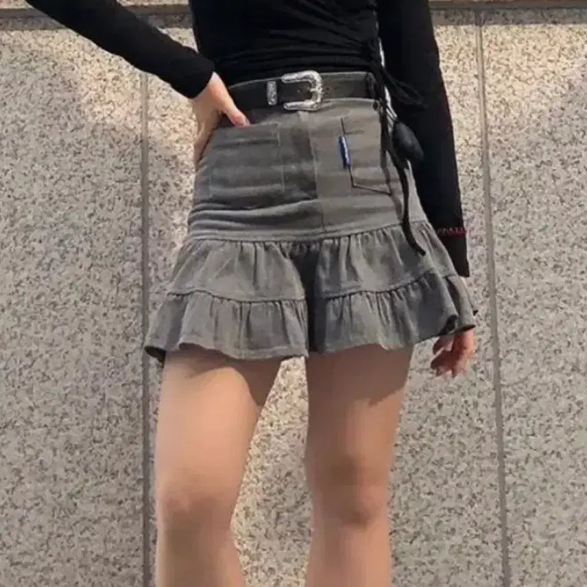 [BUNJANG] Ugly Shadow Retro Skirt / 어글리쉐도우 레트로 스커트 치마