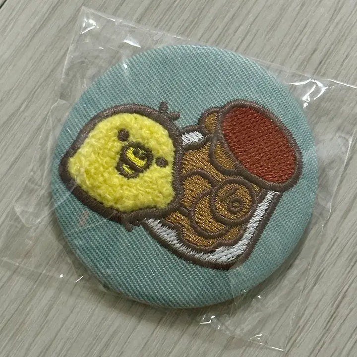 [BUNJANG] San-X Kiiroitori Mokomoko Rilakkuma Embroidered Badge / 키이로이토리 산엑스 모코모코 리락쿠마 자수뱃지
